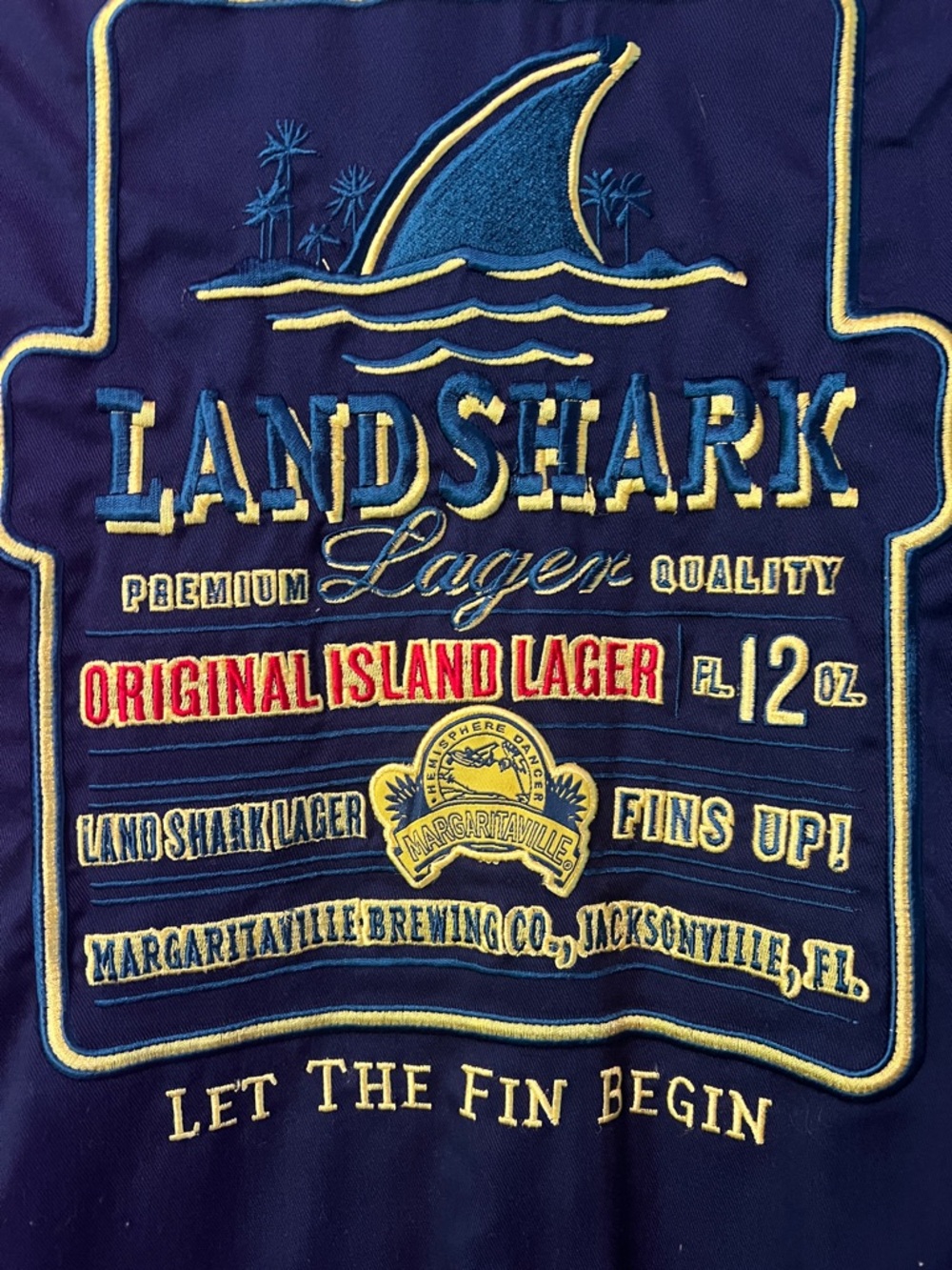 Jimmy Buffet LandShark garage style button up size Med